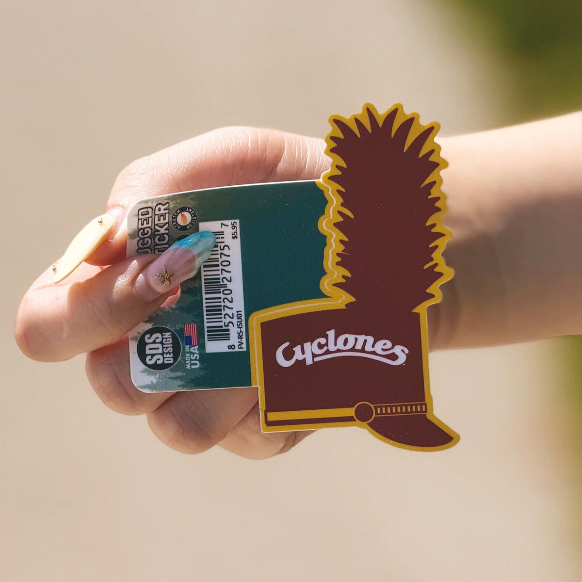 Cyclone Marching Band Shako Rugged Sticker 3.5-inch